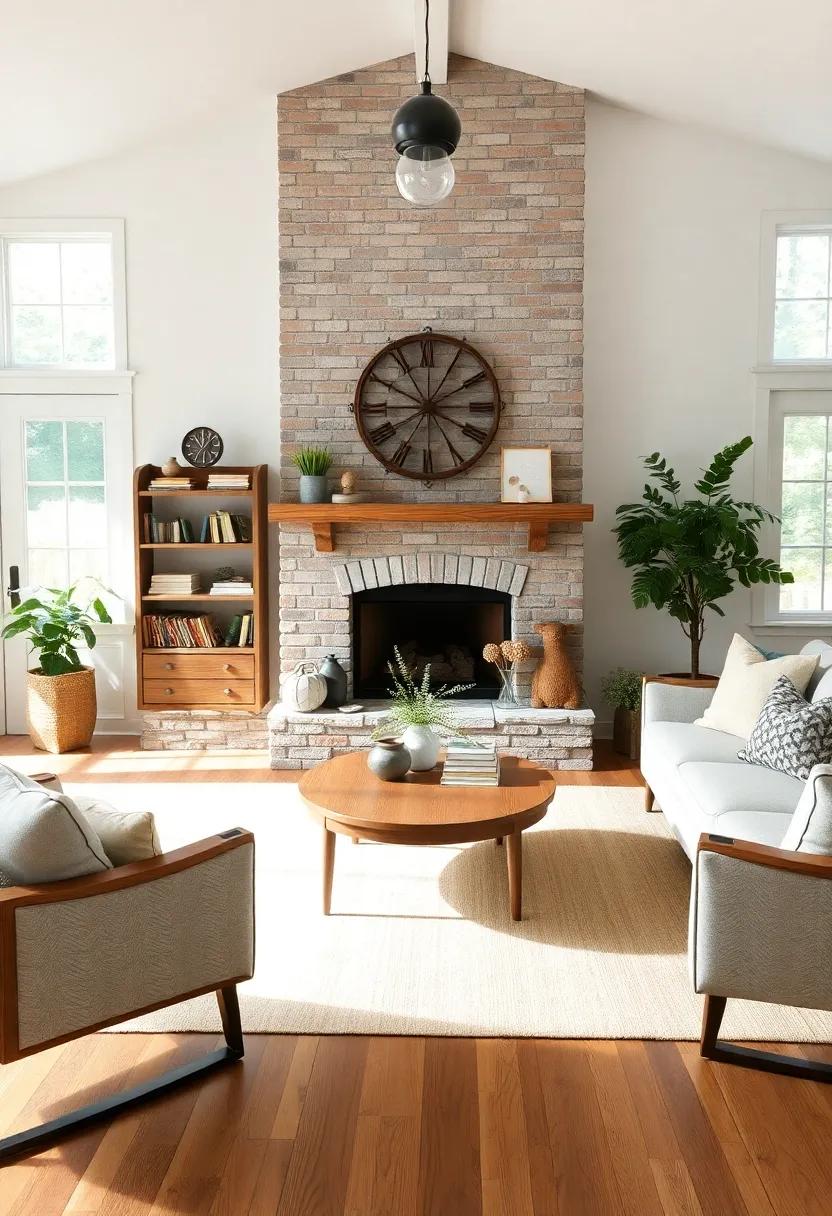 Creating⁢ a Focal point: Blending⁢ a ⁤Vintage⁤ Fireplace with modern Furnishings