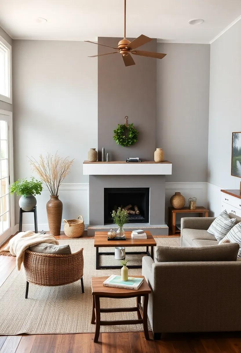 Creating an Atmosphere with Earthy Color Palettes in the Country Living Room