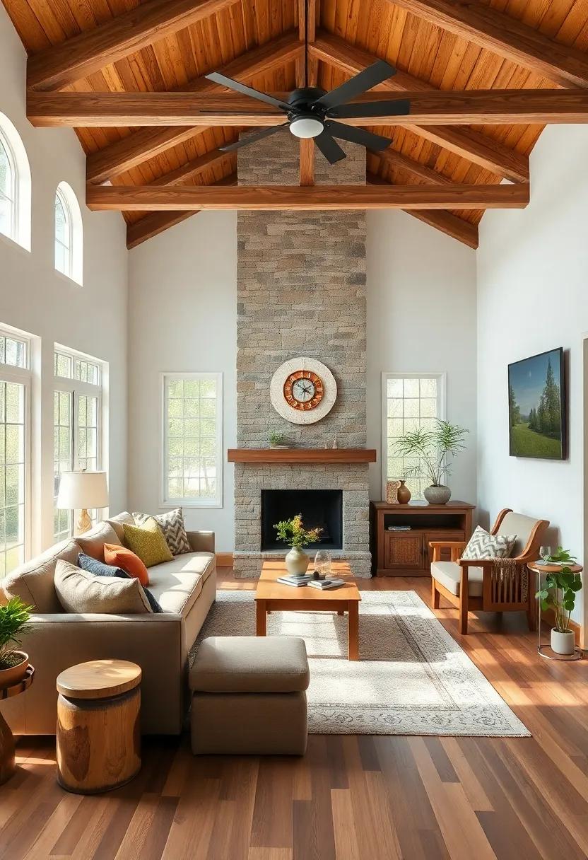 Integrating Technology Seamlessly into a rustic Living Room ⁤Design