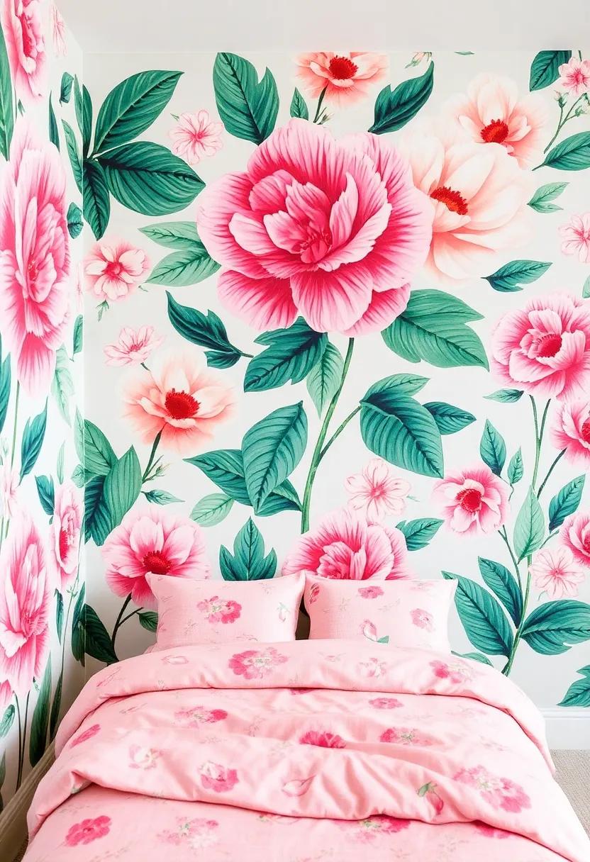 Creating a Statement Wall: Bold Floral Wallpapers That Captivate