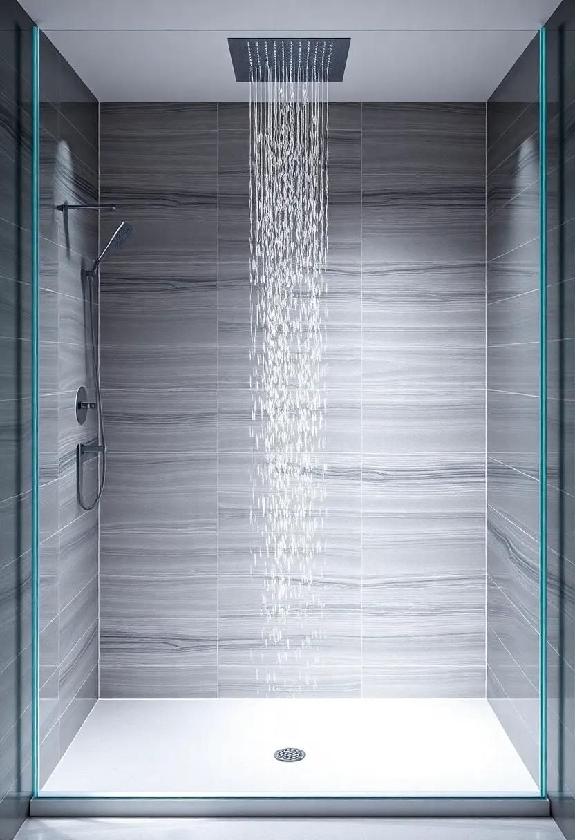 Experience​ Luxury⁢ with Rainfall Showerheads⁢ and frameless Designs