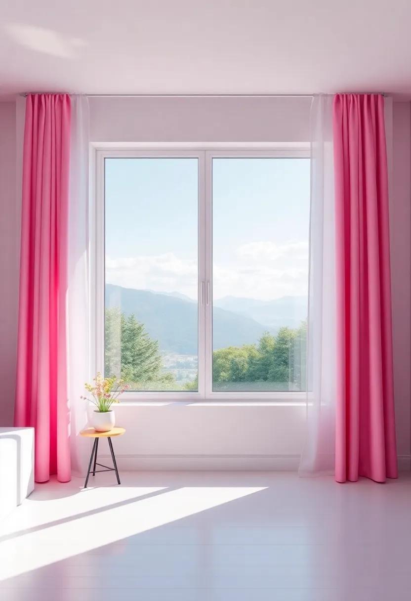 Vibrant Curtain Choices That Frame geometric Window Views