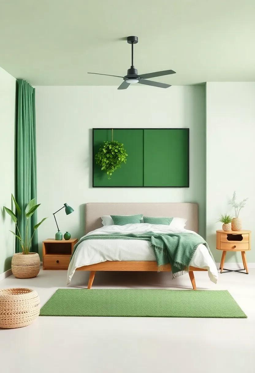 Creating a Dreamy Sleep Area with ⁣Earthy Tones and Green⁤ Accents