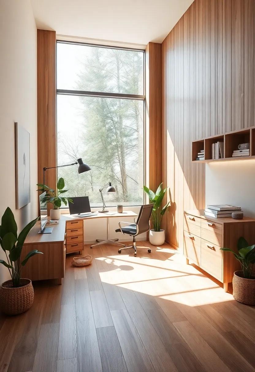 Designing ⁣Functional Workspaces ⁢with Natural Wood Elements