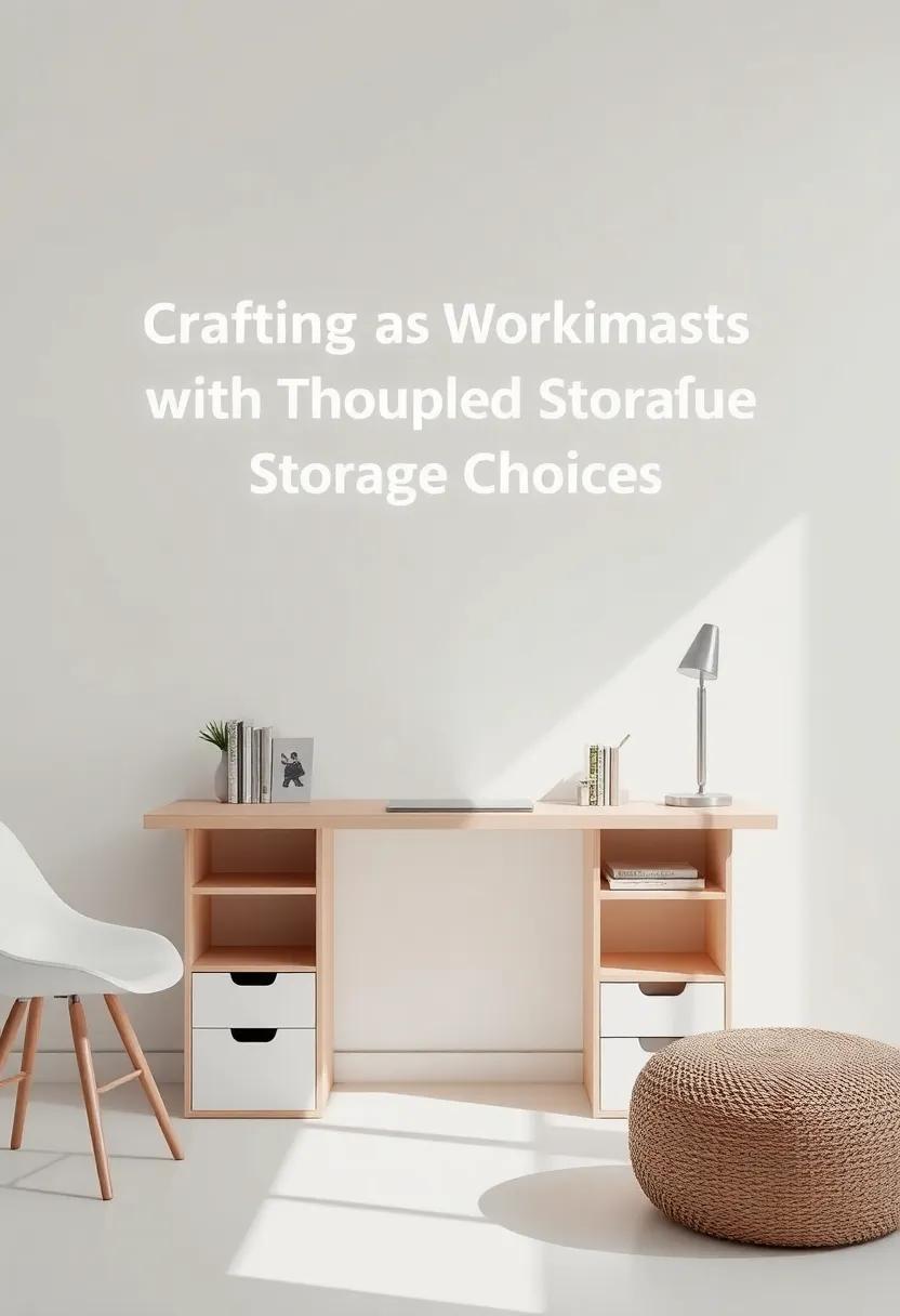 Crafting a Minimalist Workspace with Thoughtful Storage Choices