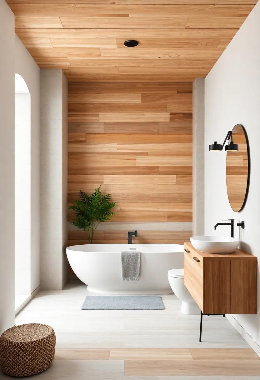 Utilize Reclaimed Wood for​ Warmth⁣ and Character ⁢in Your Bathroom Design