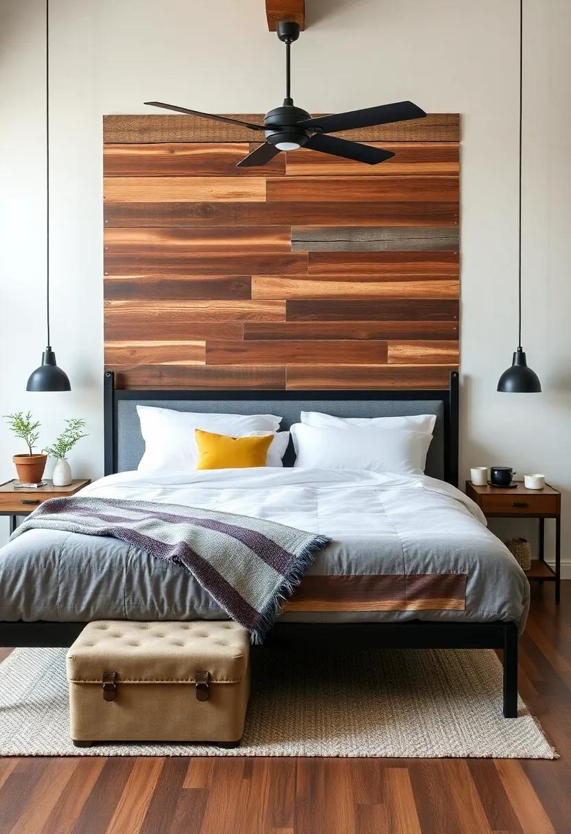 The Power of Statement Pieces in an Industrial Bedroom design