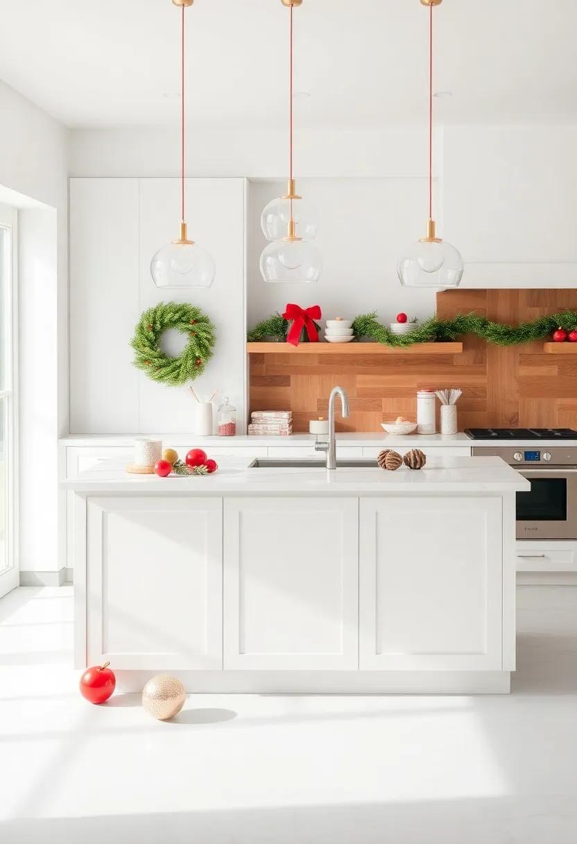 Whimsical touches: Fun and Creative Ornaments for a Joyful Kitchen Island