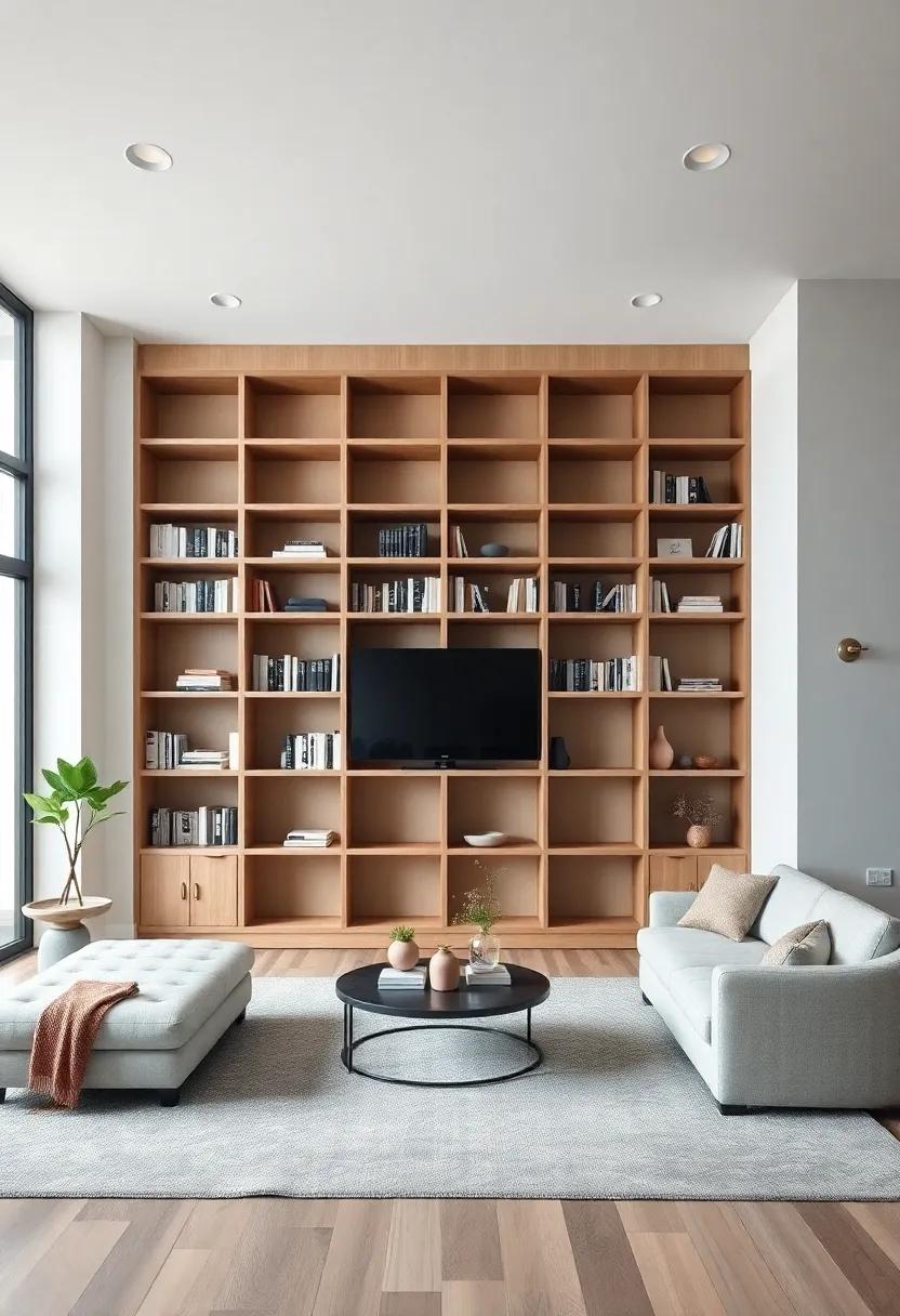 Creating a Focal Point with a Stunning Large Bookcase in ⁤Your Living Room