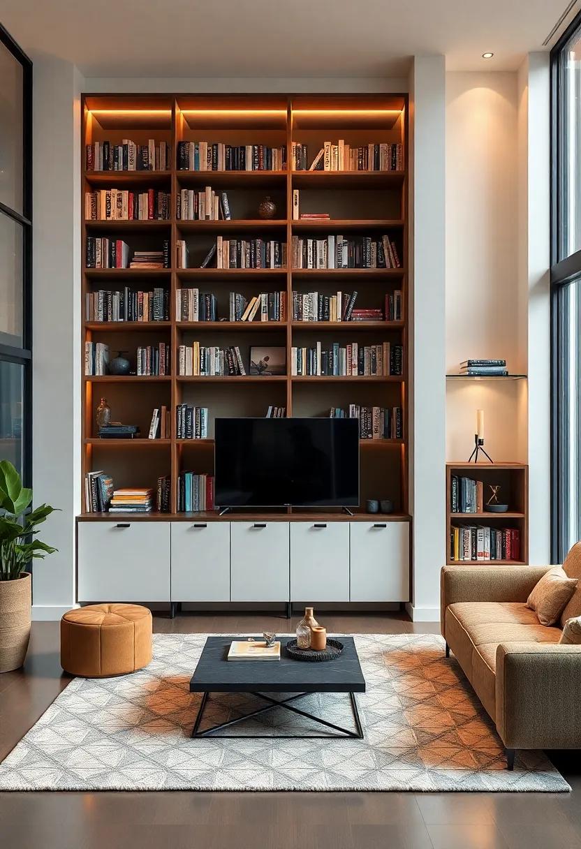 Enhancing Ambiance‍ with Backlit bookcase Features