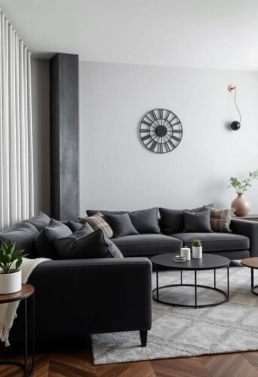 Urban⁢ chic: industrial Style⁣ Accents for Modern Living Rooms