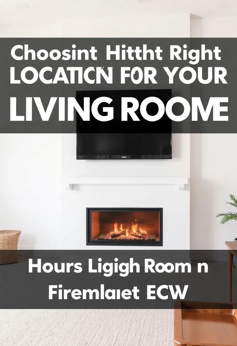 choosing the Right Location for Your Living Room Fireplace and Wall-Mounted TV