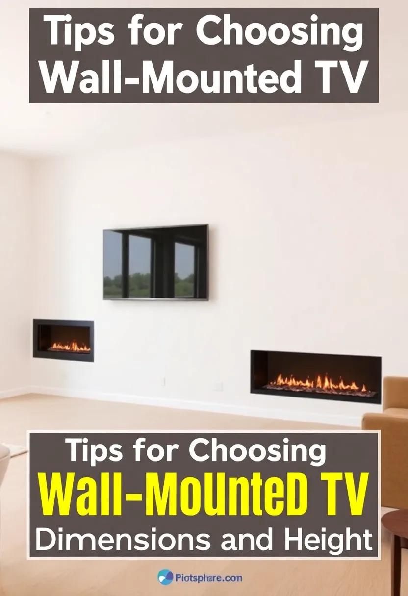 Tips‍ for Choosing ‍the Right Wall-Mounted ‍TV Dimensions ⁣and Height