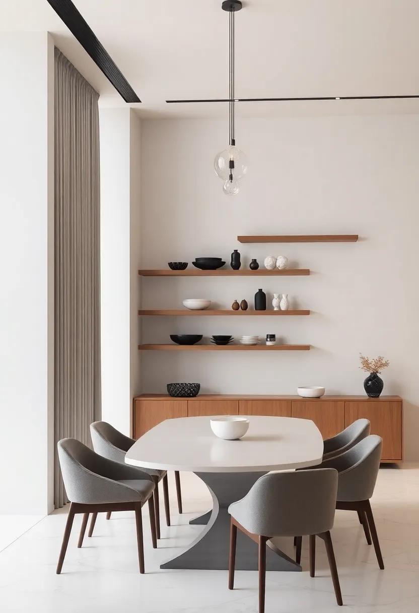 Floating Shelves for Displaying ‍Dining Accessories ⁣and Decor