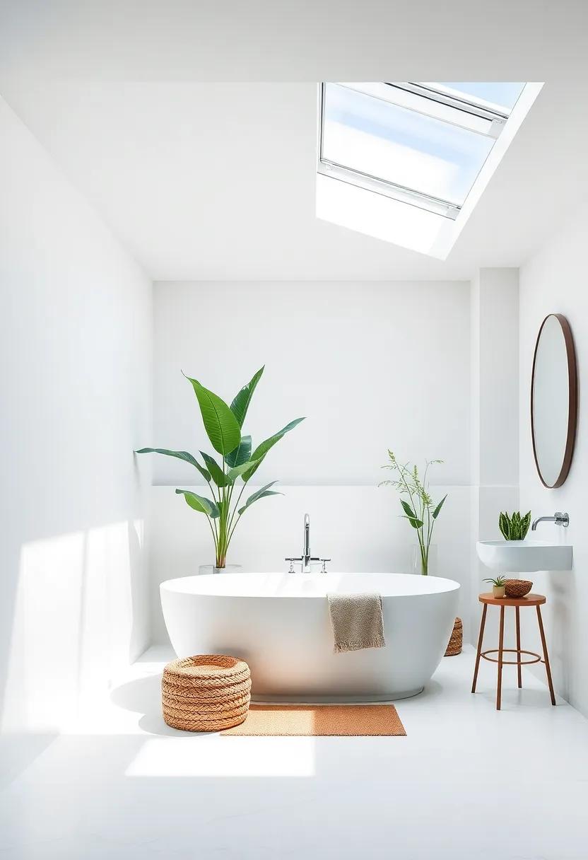 Curating a Plant-Friendly Bathroom ⁢with Skylights for a Breath of ⁣Fresh Air