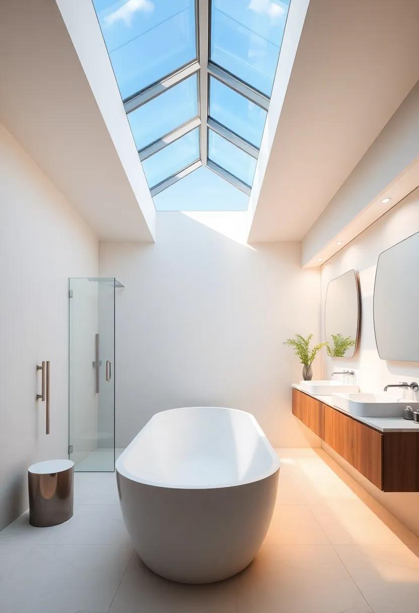 Maximizing ‍Space: Luxurious⁣ Bathroom Layouts with Integrated ⁢Skylights