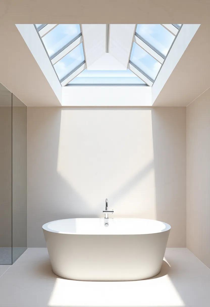 the ⁤Role of Tubs and Showers Under a‌ Skylight: Spa Vibes at Home