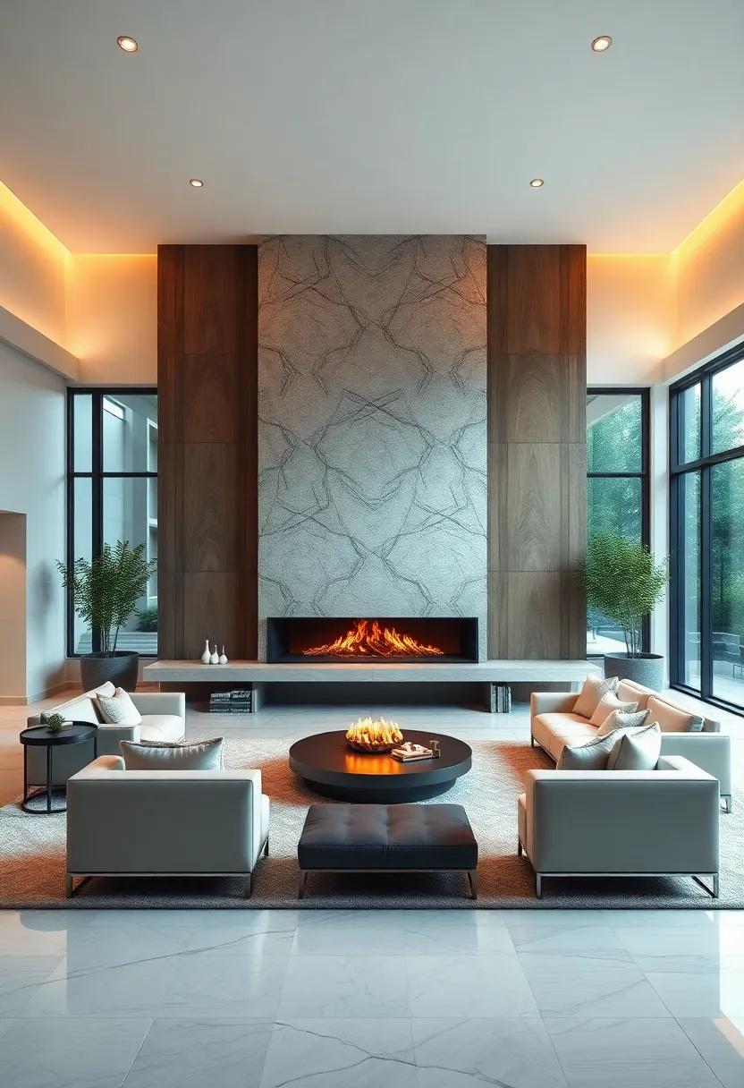 Embracing ‍Luxury: The ⁤Heart of a Grand ⁢Living Room with a Stunning ⁢Fireplace