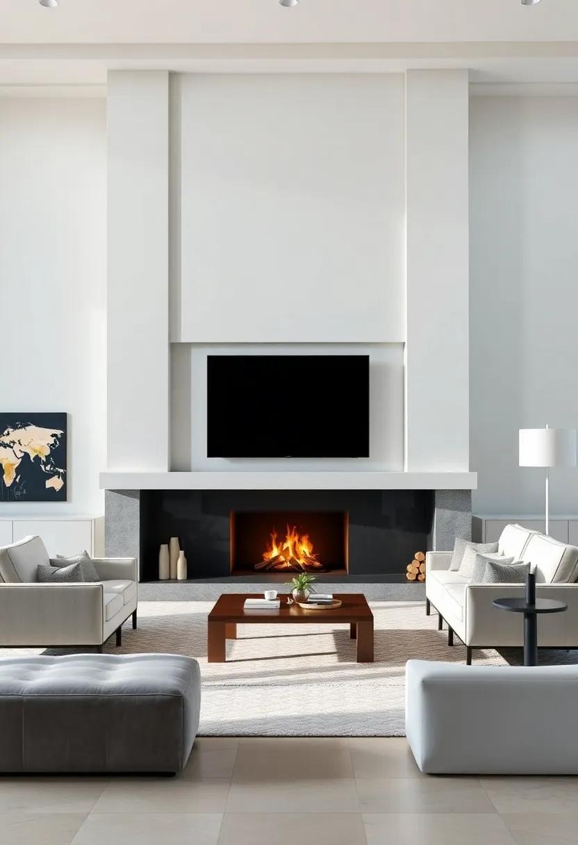 Artful Arrangements: Curating Furniture Layouts around⁣ Your Grand Fireplace