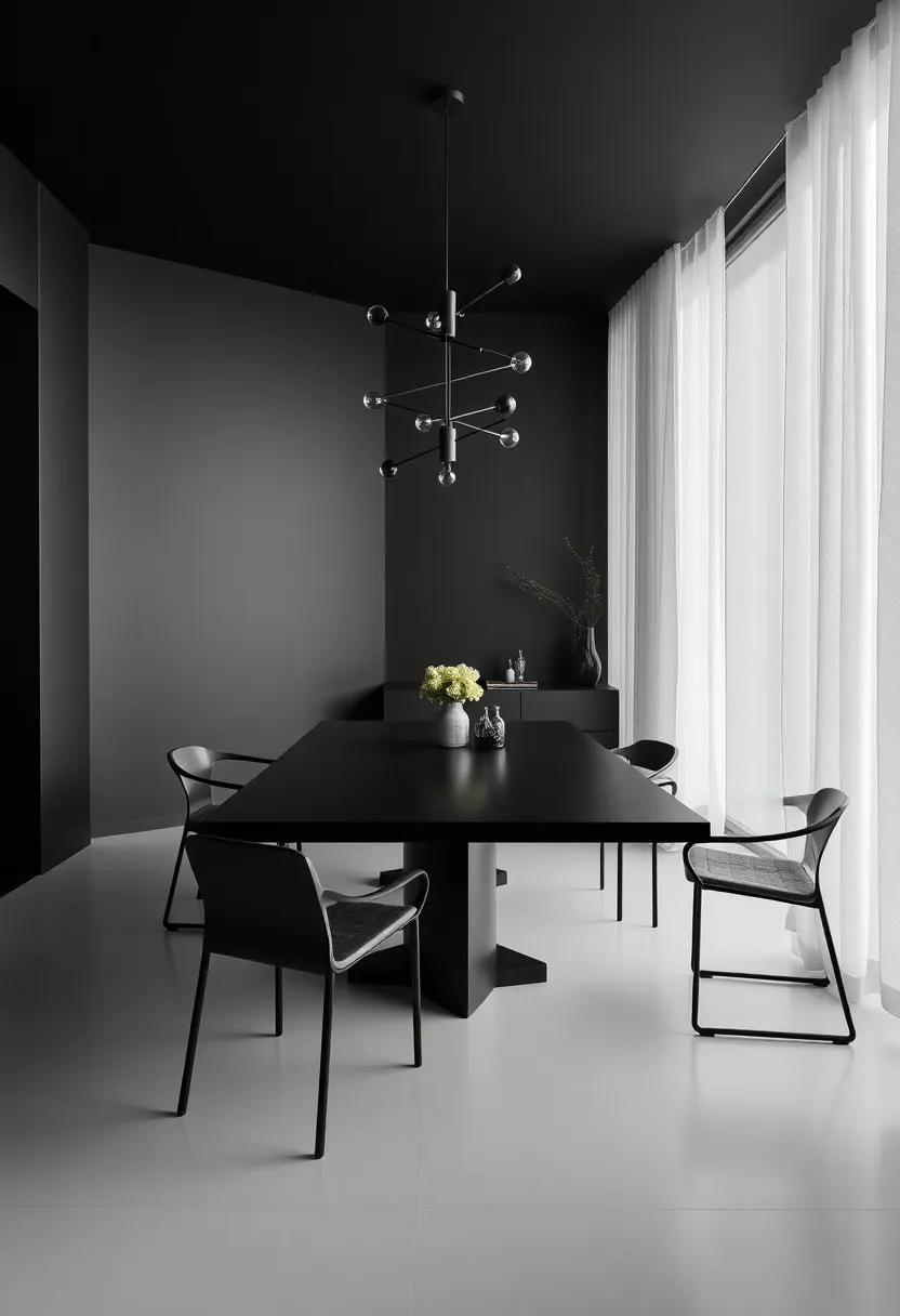 Elevating The Dining Experience the Emotional ‌impact Of⁣ Matte Black design