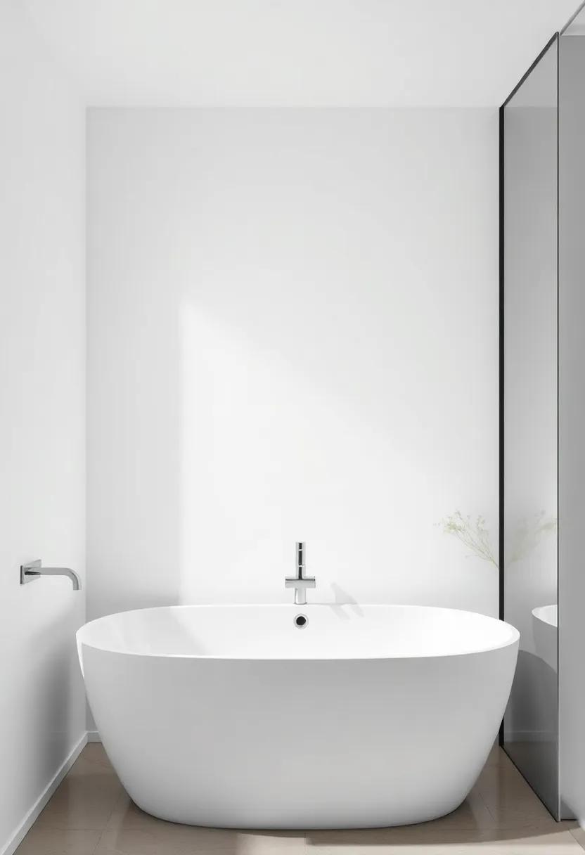 Focal Points in ⁢Minimalism: Stunning Sinks and Bathtubs as Centerpieces