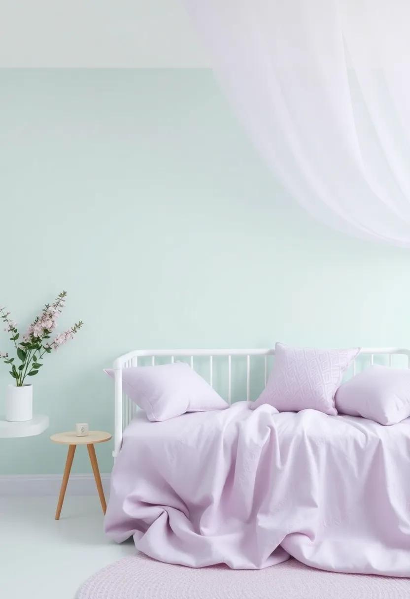 Soft Textiles In Mint And Lavender To Enhance Comfort And Style