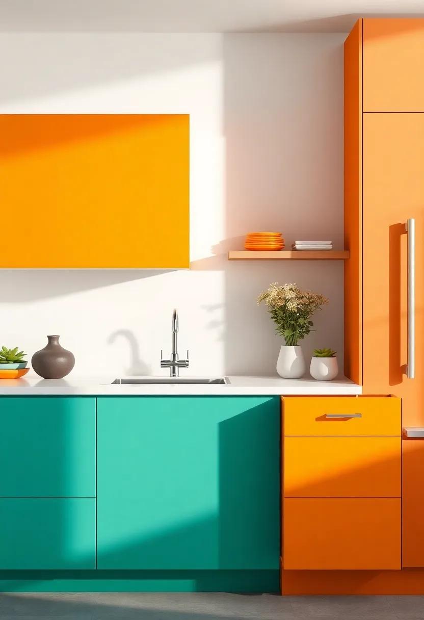 Showcasing Bold Colors and ⁢Finishes for Modern kitchen Cabinets