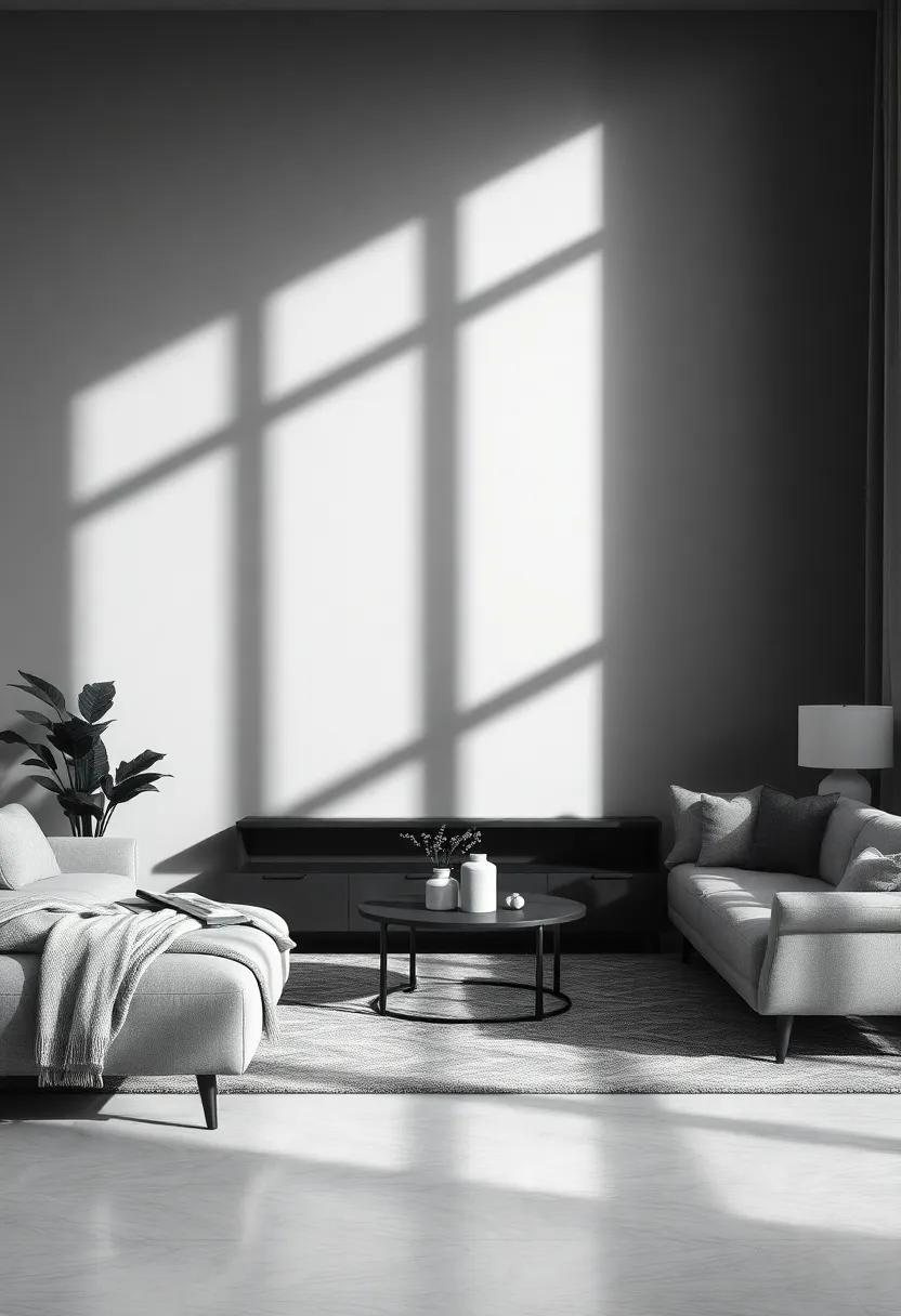 Artistry⁢ of Shadows: Playing with Light and Dark in ‍Living Room Ambiance