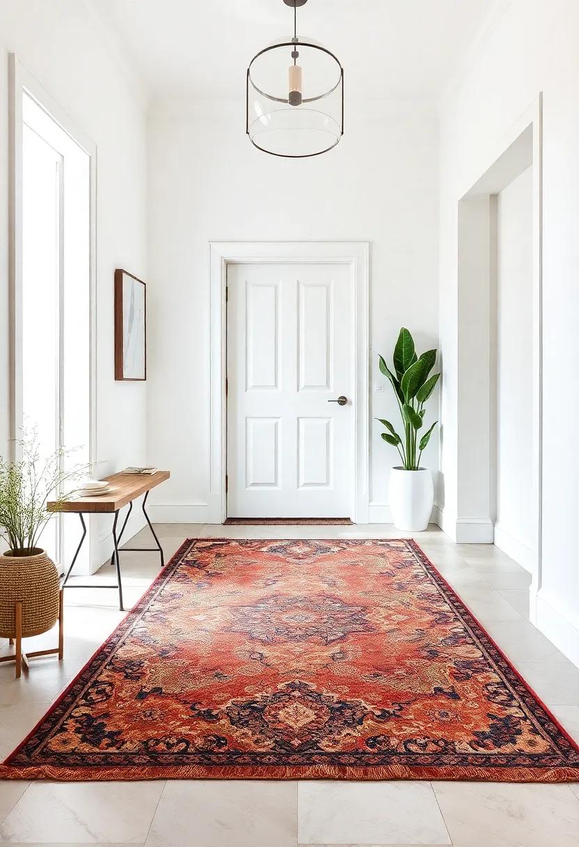 Chic Rugs That Add Warmth ​and Style ⁢to Compact Entrances