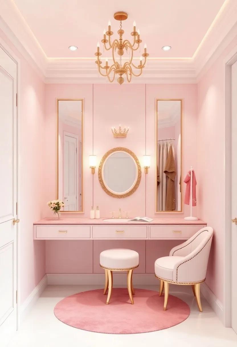 Glamorous ⁤Dressing⁤ Areas Designed for Aspiring Royalty