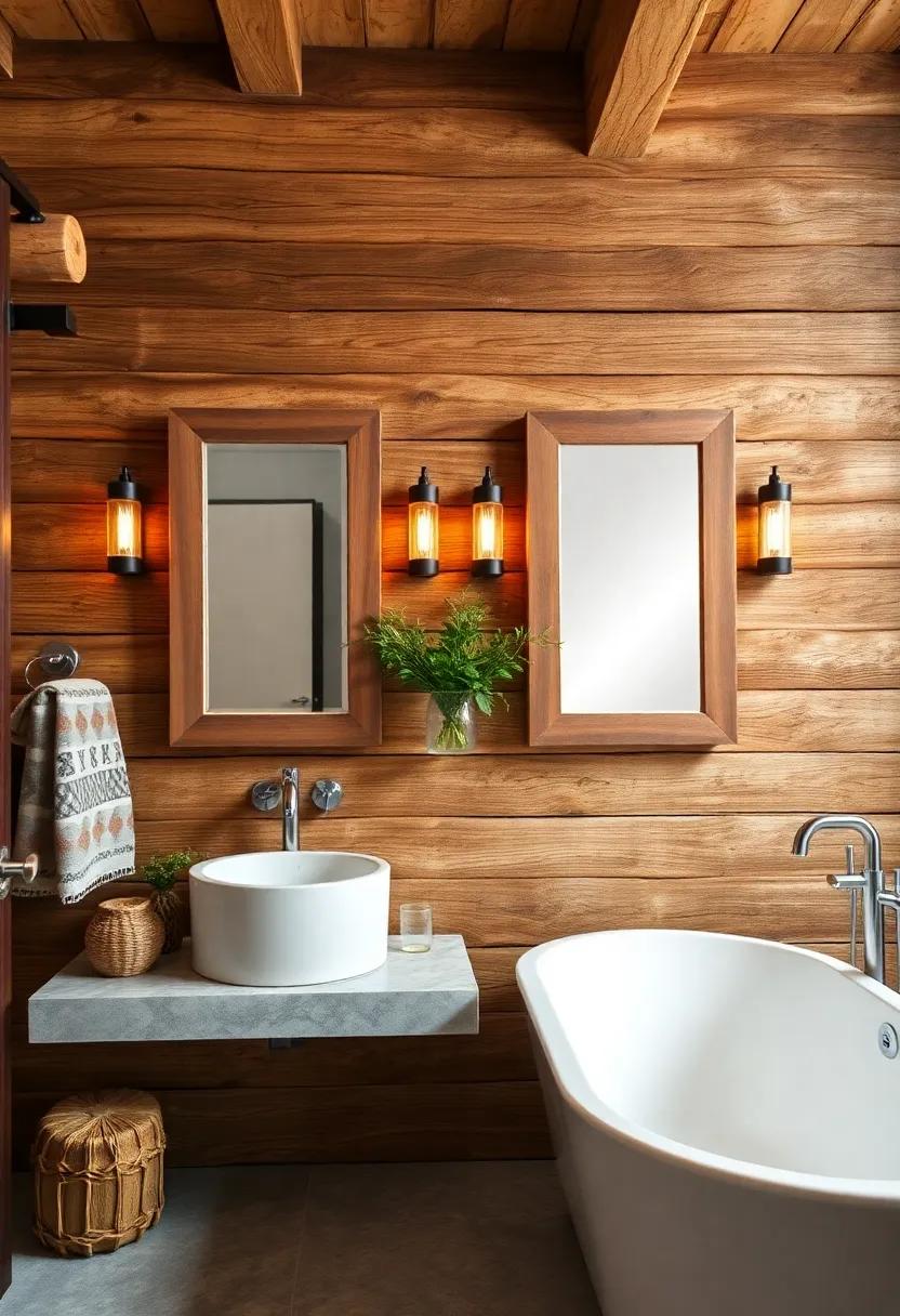 Rustic⁢ Mirrors: Reflecting⁤ Nature's Beauty in Your Bathroom ‍Design