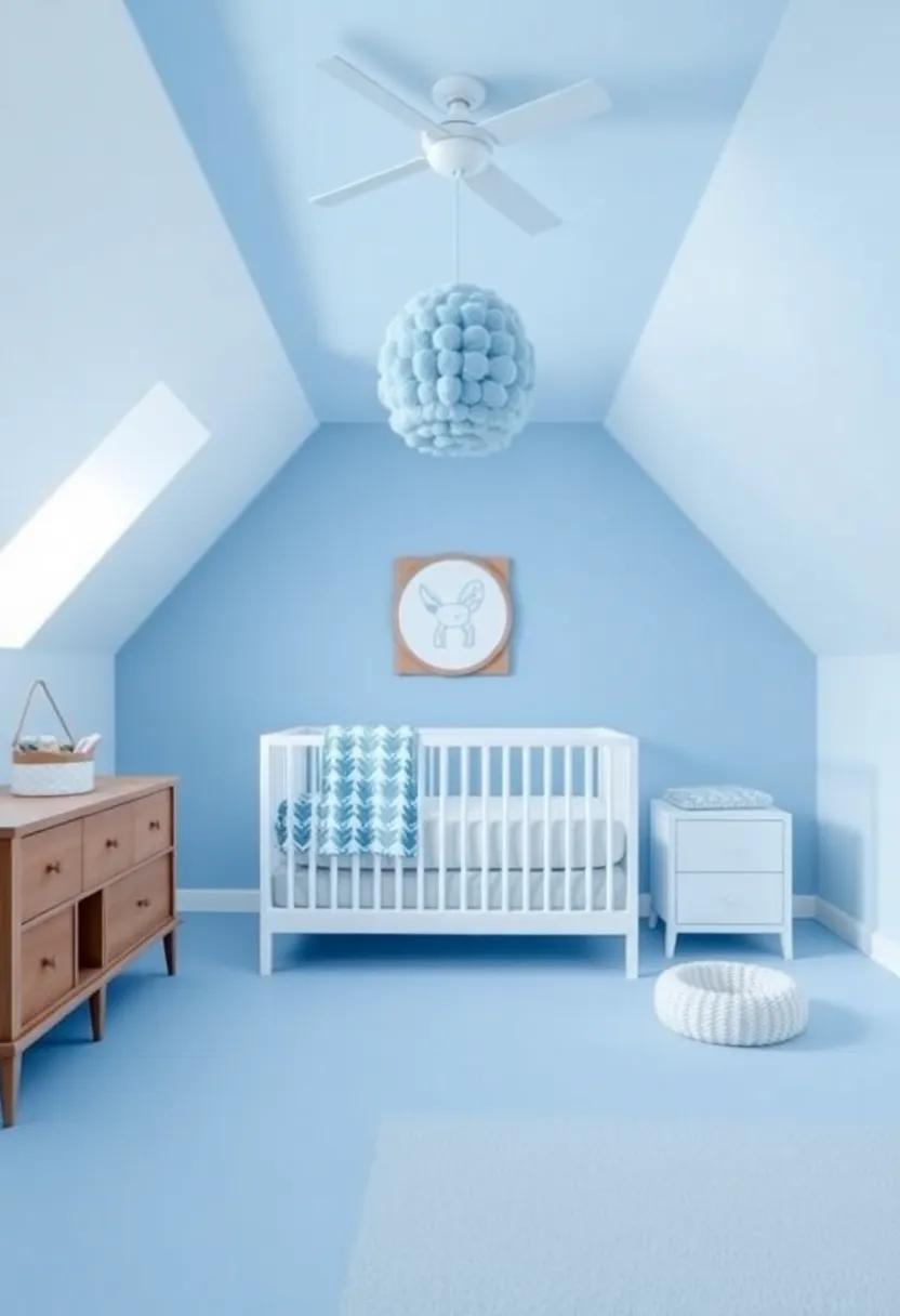 Exploring Ceiling‍ Decor Ideas to Elevate the‍ Sky Blue Nursery