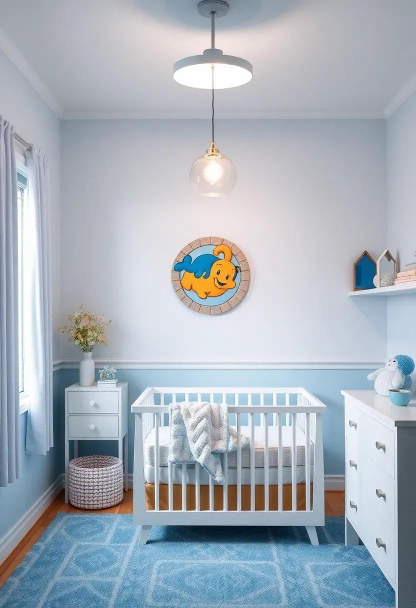 Exploring ⁤Playful Artwork to Enliven the Walls ‍of a Sky Blue Nursery