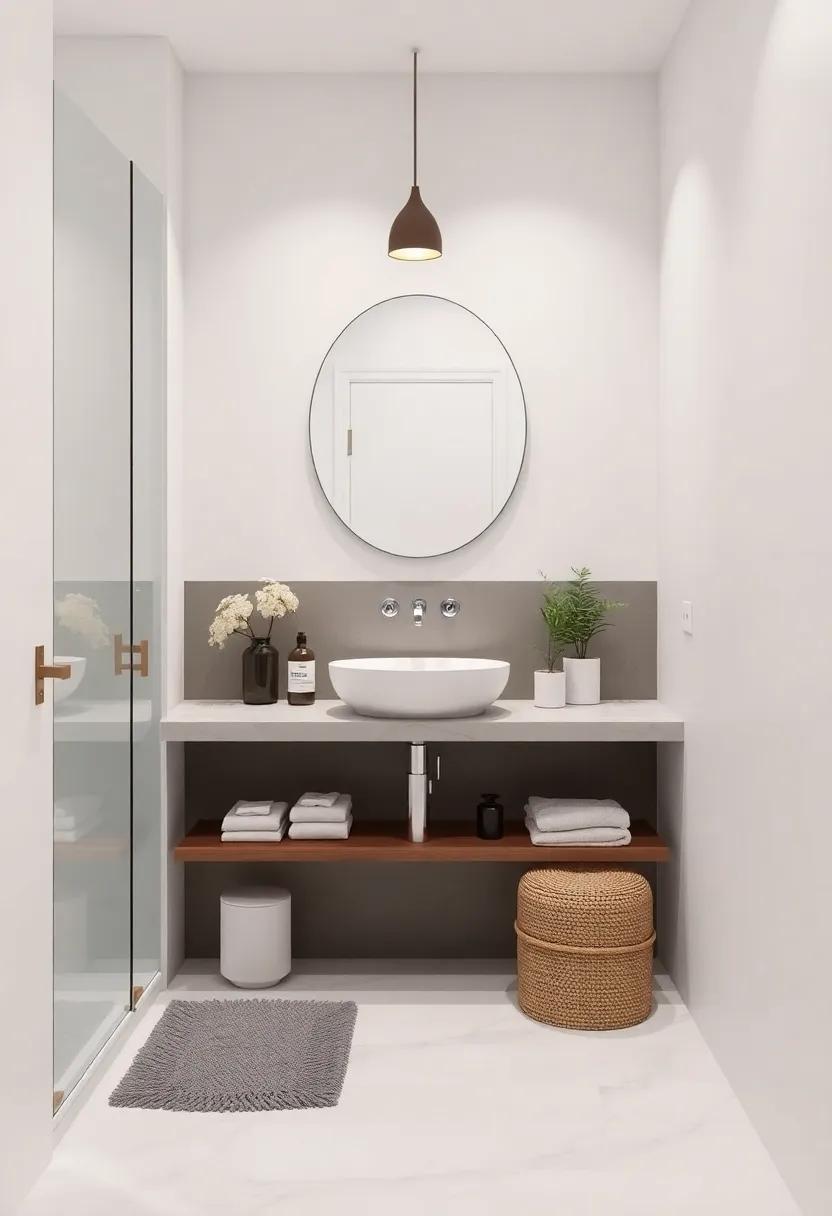 Accessing stylish Accessories ‍to​ elevate ⁢a Limited Bathroom