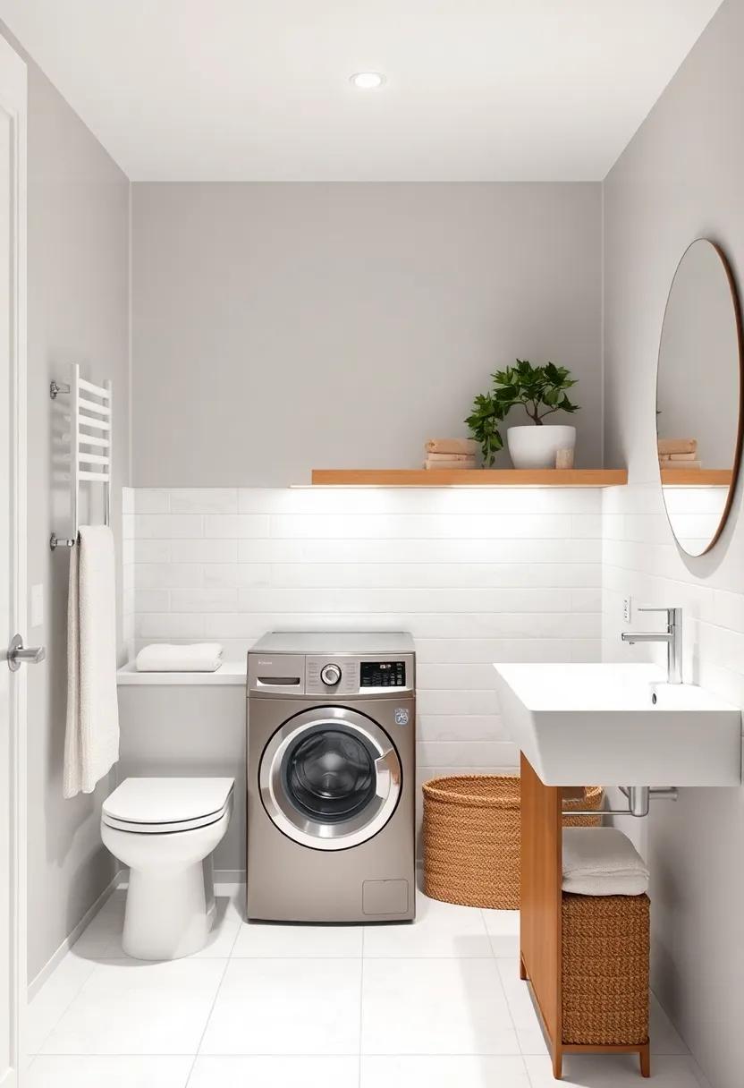 Creative Use of ⁢Space for Laundry Features in ⁢Bathrooms