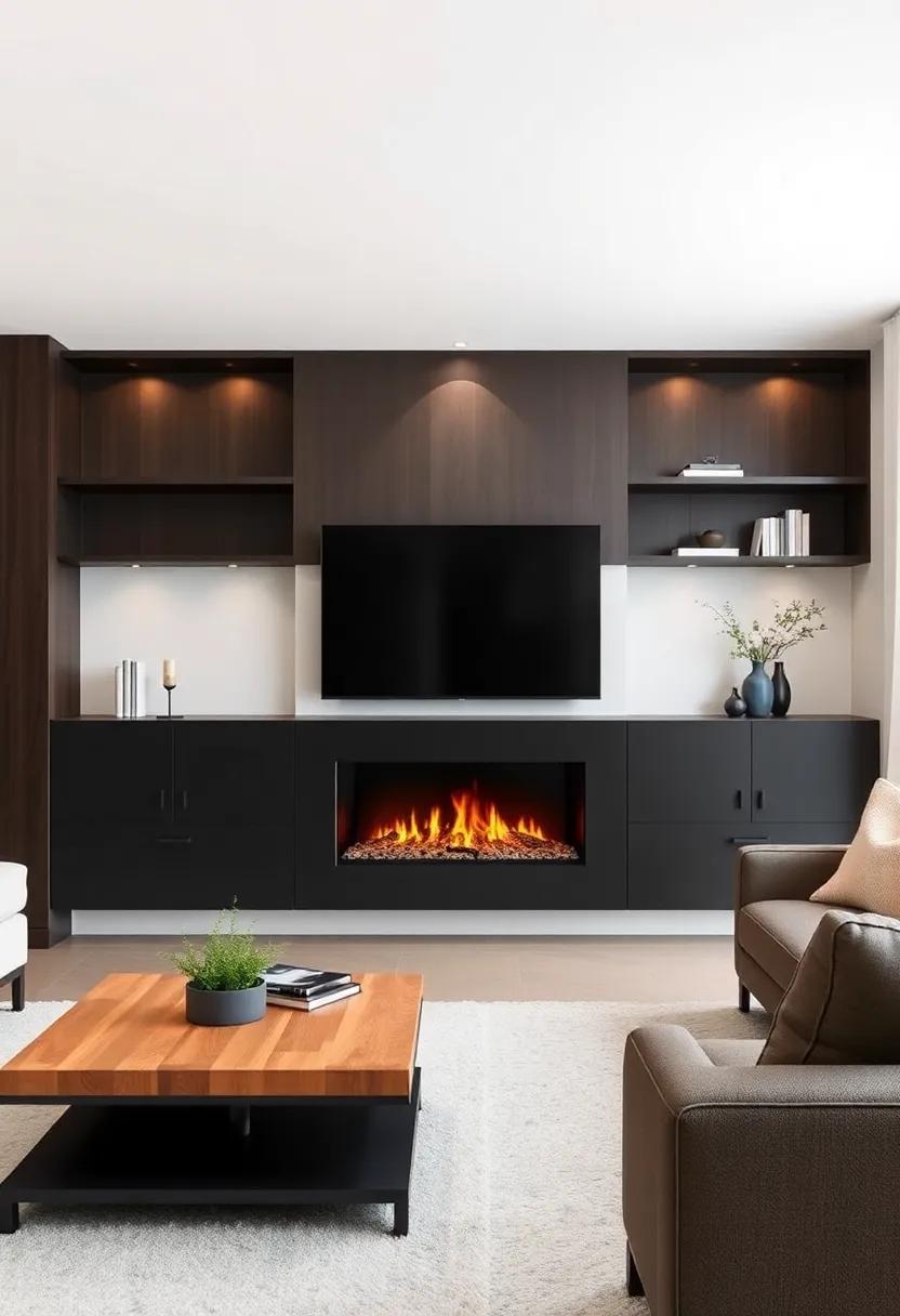 Inspiring Media Center Ideas that​ Incorporate Your⁢ Sleek Fireplace