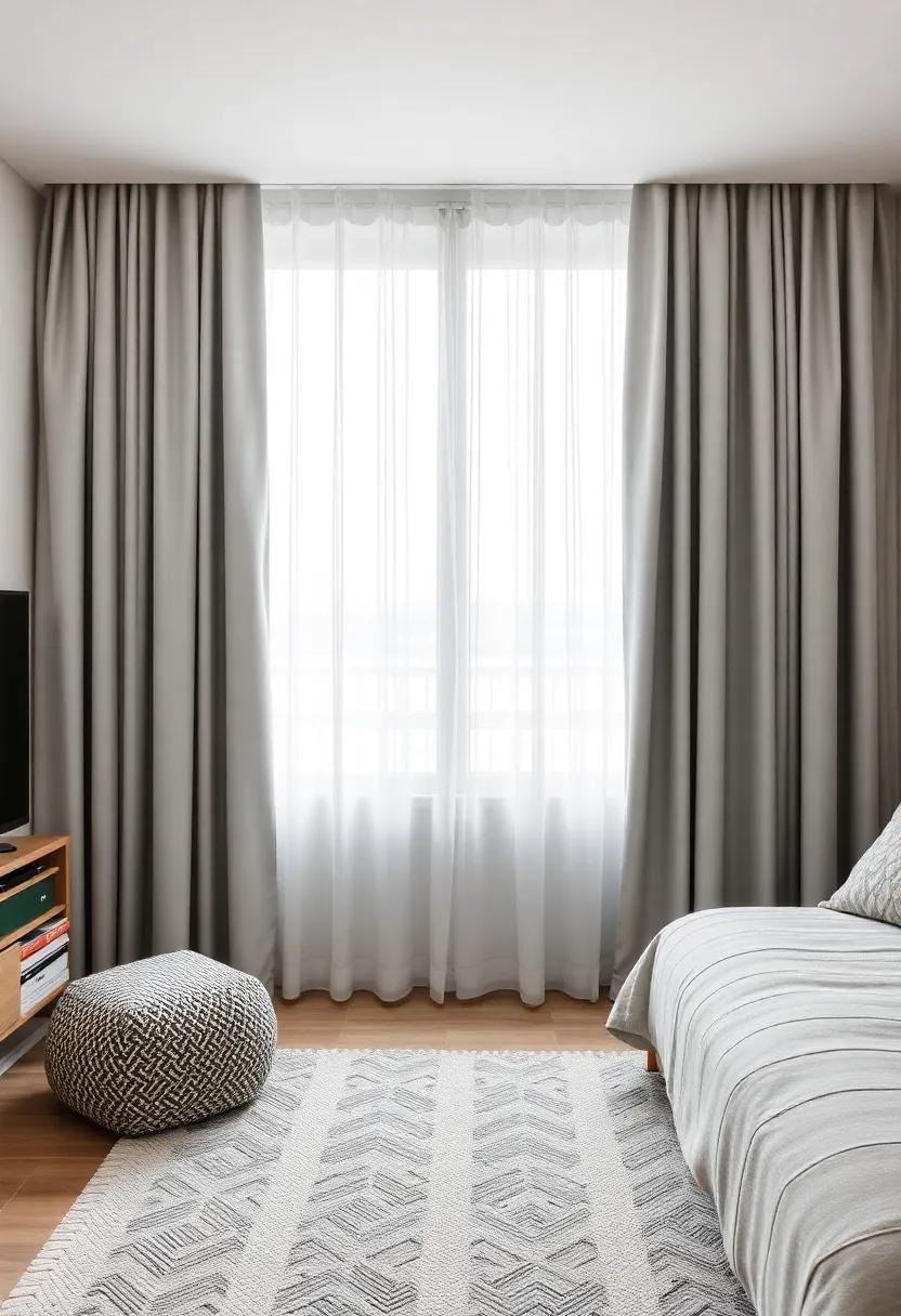 Setting up Hidden Storage behind Stylish Curtains