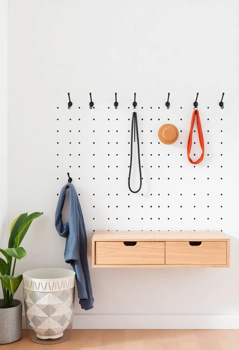 Using Hooks and Pegboards ‌as Decorative Organizers