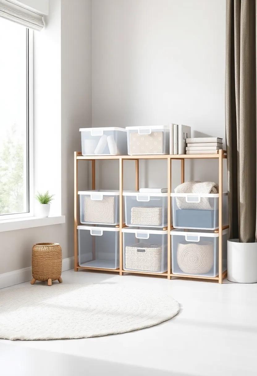 Brightening Spaces with Transparent⁢ Storage Bins That spark Joy