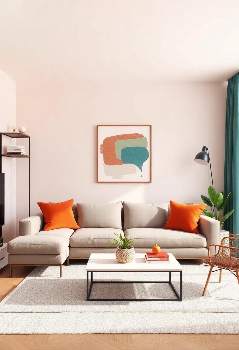 Bold ​Accents: Using Color and Art to Define Your Living room