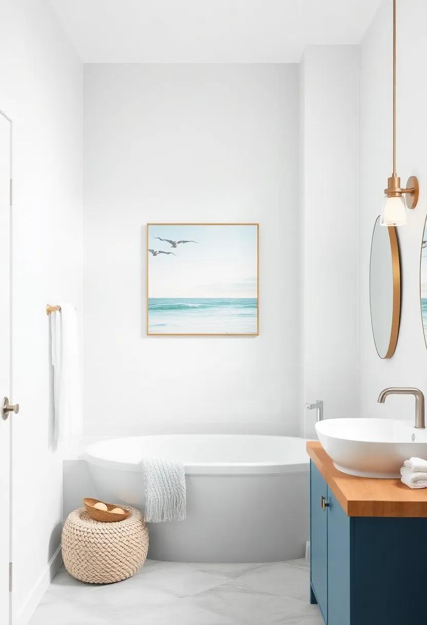 Coastal Artwork: Adding Visual Interest with Beachy⁣ Wall decor