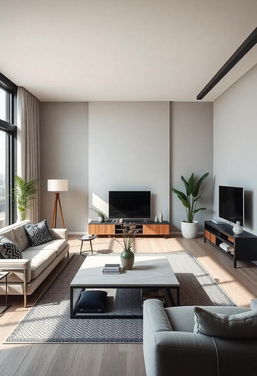 Balancing Comfort and Style in Urban Living Room ⁣Designs