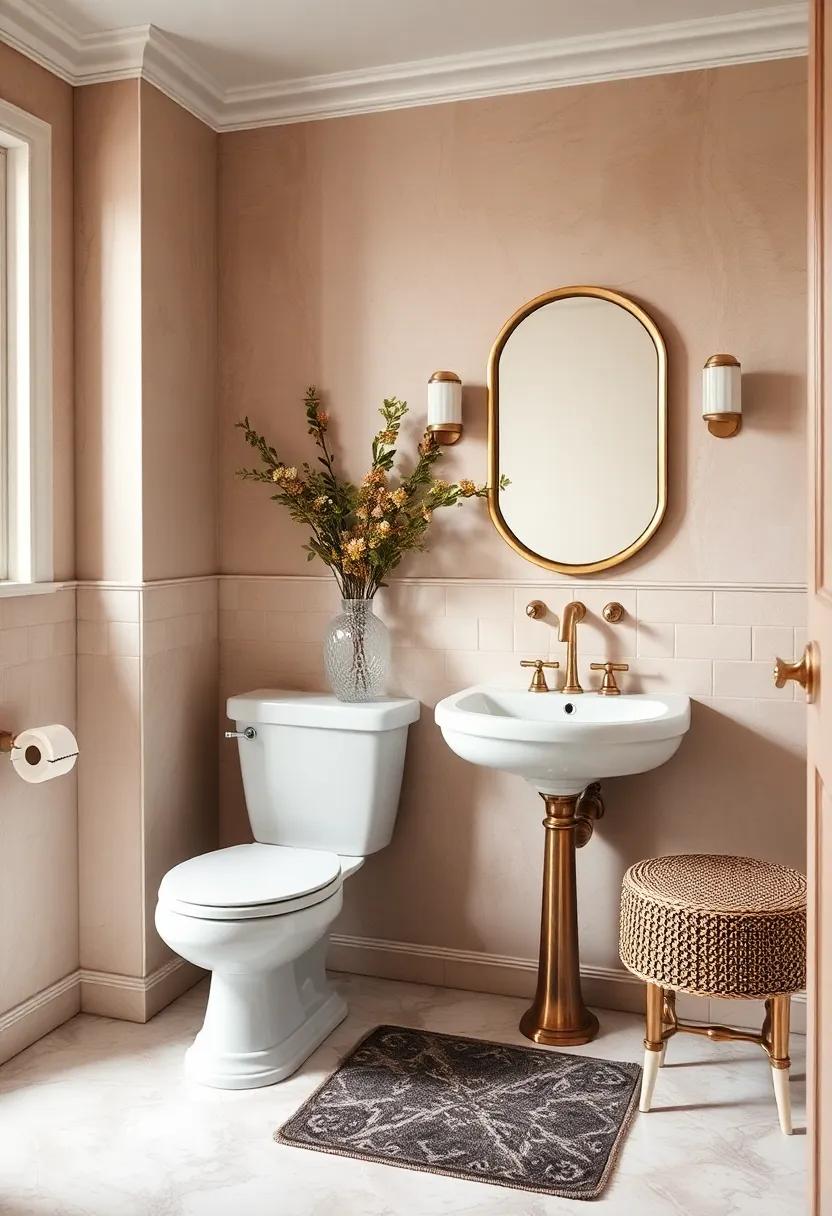 Timeless Aesthetics of Vintage‍ Bathroom Decor with⁢ Luxurious Velvet touches