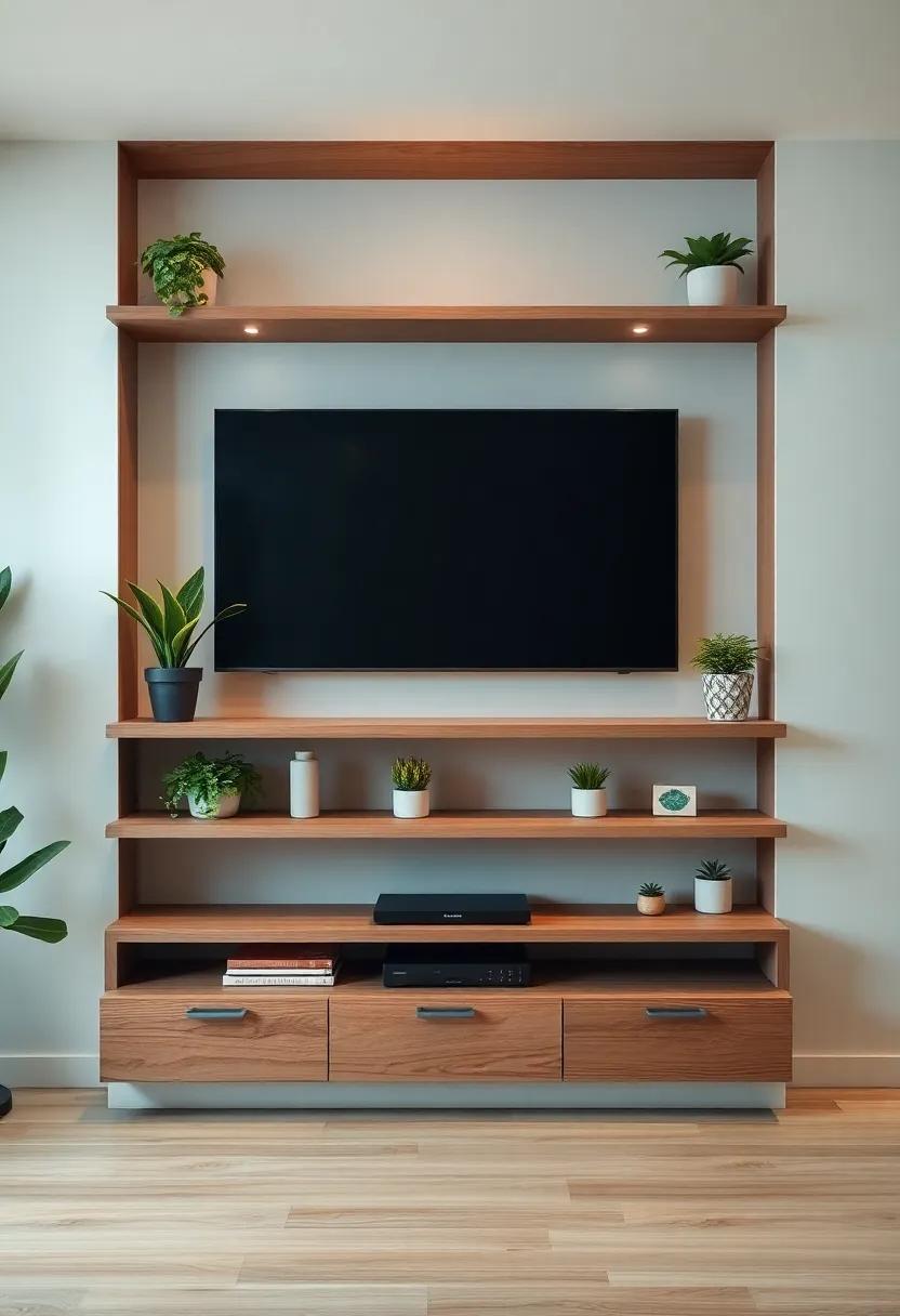 Adding Greenery: Incorporating Plants into Your TV Shelf Design