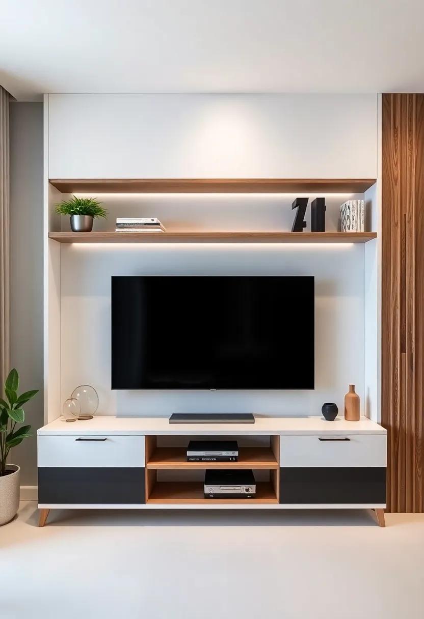 transforming Your Space through Custom Built-In shelves for a Modern TV Setup