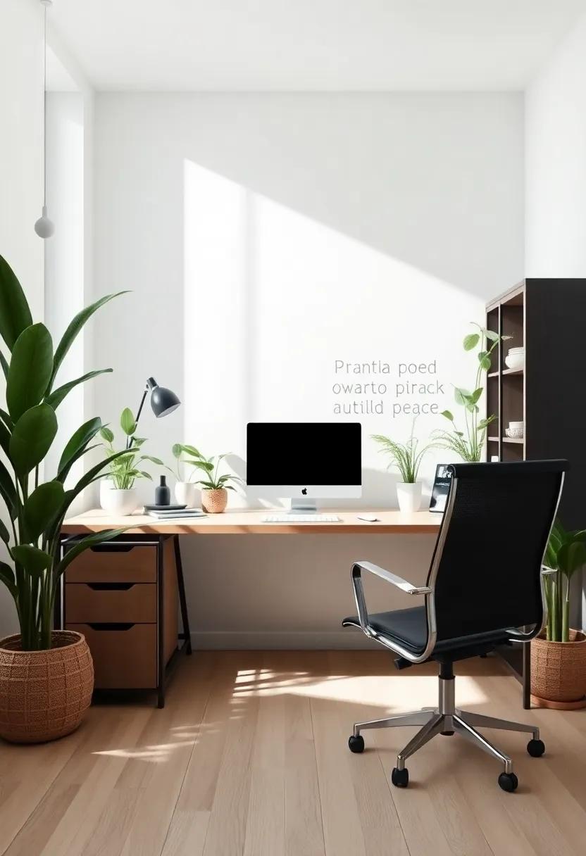 Incorporating ⁤Indoor Plants for Freshness and Serenity ⁣in⁢ Your Workspace