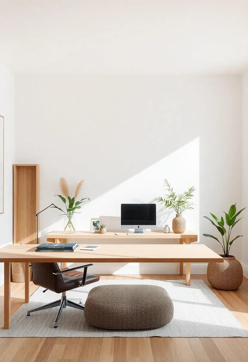 Using Natural Materials to enhance the ⁤Tranquil Feel ‌of Your Office