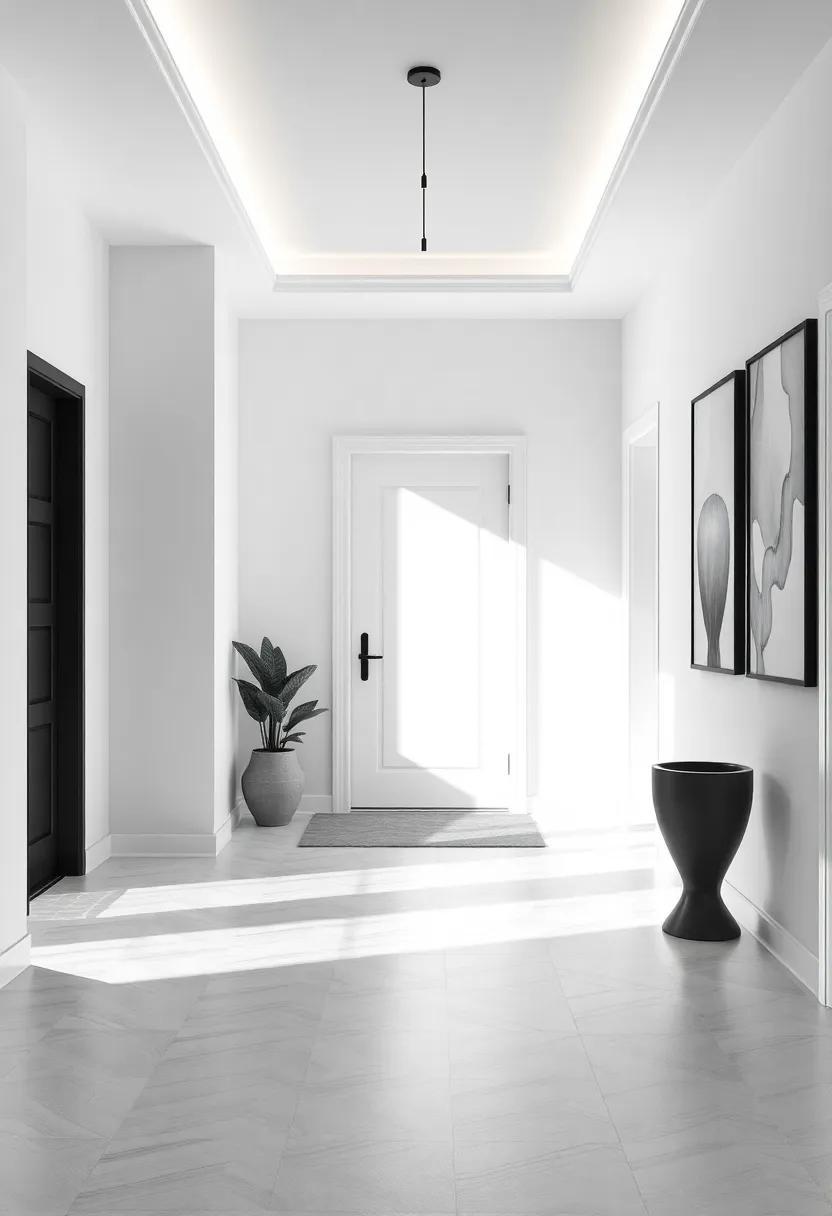 Transform Your Space: The Timeless Elegance of Monochrome Entryway Art