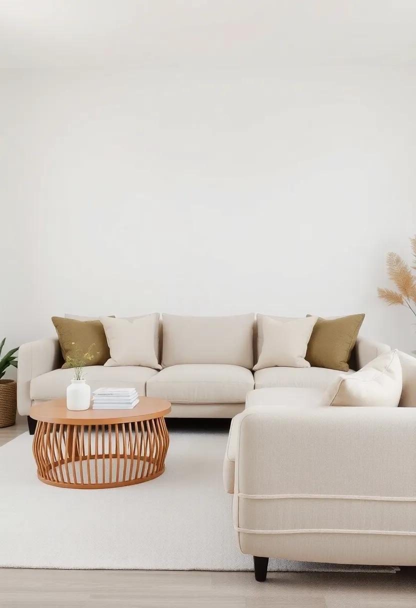 Embracing Comfort: Designing a Soft Neutral Living Room with Plush Cushions