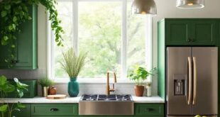 Embracing Nature: The Allure of Green in Farmhouse Kitchen Design